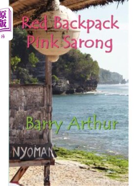 海外直订Red Backpack Pink Sarong 红色背包粉色纱笼