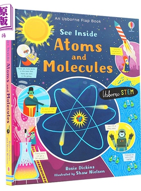 Usborne 原子和分子 See Inside Atoms and Molecules 绘本 百科化学知识 英语启蒙早教亲子共读 STEM教育【中商原版】