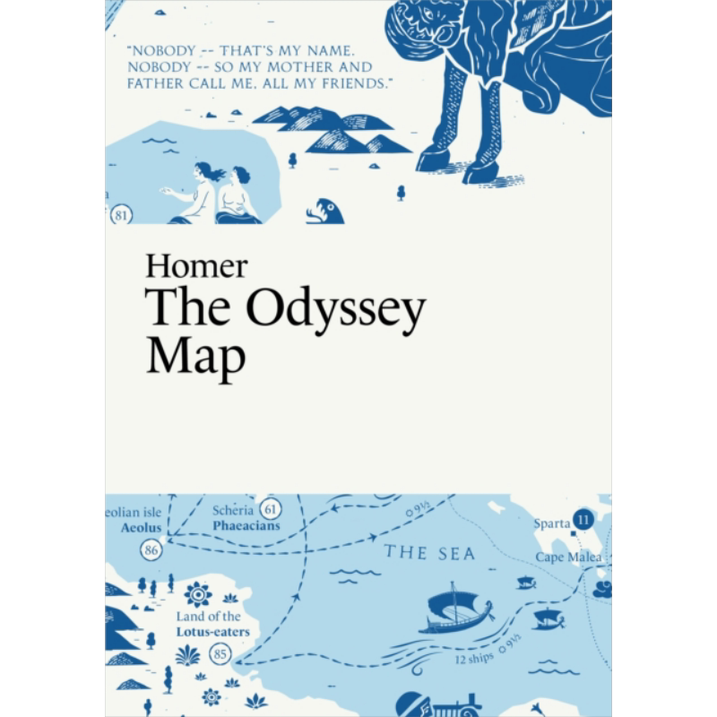 预售 荷马 奥德赛地图 Homer The Odyssey Map 英文原版 Martin Thelander 经典文学 文学理论与批评【中商原版】