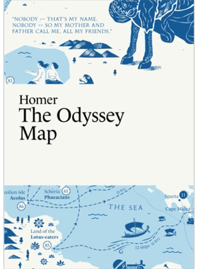 预售 荷马 奥德赛地图 Homer The Odyssey Map 英文原版 Martin Thelander 经典文学 文学理论与批评【中商原版】