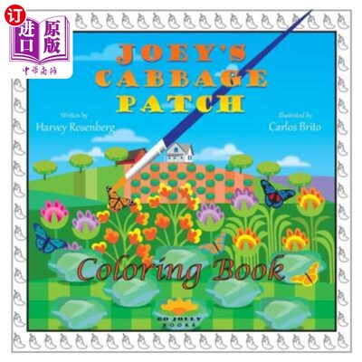海外直订Joey's Cabbage Patch, Coloring Book 《乔伊的卷心菜地》，填色书