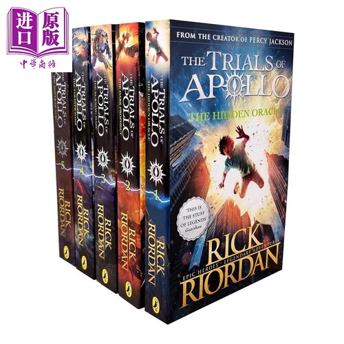 阿波罗的试炼五册精装套装 Trials of Apollo The 5Book Hardcover Boxed Set 英文原版 Rick Riordan【中商原版】