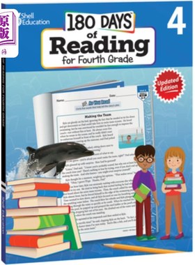 海外直订180 Days(tm) Reading for Fourth Grade, 2nd Edition: Practice, Assess, Diagnose 180天（tm）四年级阅读第二版