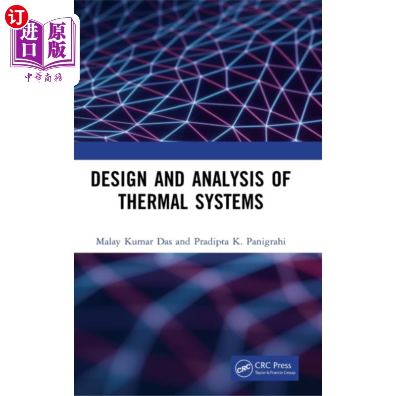 海外直订Design and Analysis of Thermal Systems 热系统的设计与分析