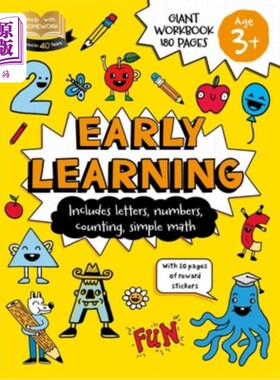 海外直订Help with Homework: 3+ Early Learning: Includes Letters, Numbers, Counting, Simp 家庭作业帮助:3+早期学习:包