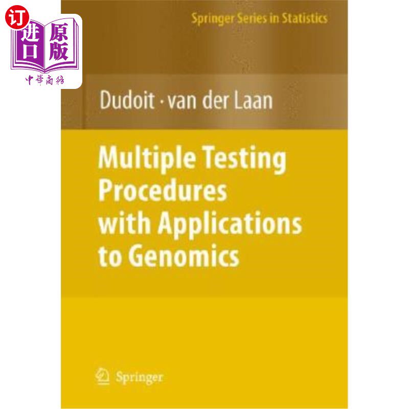 海外直订Multiple Testing Procedures with Applications to Genomics 多种测试程序及其在基因组学中的应用