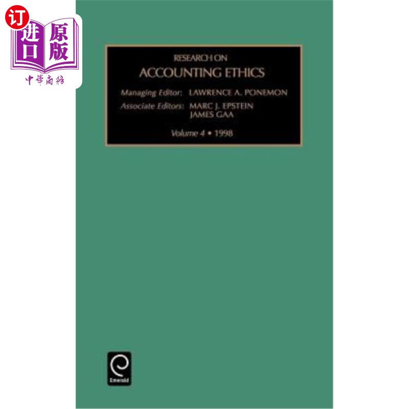 海外直订Research on Accounting Ethics 会计伦理研究
