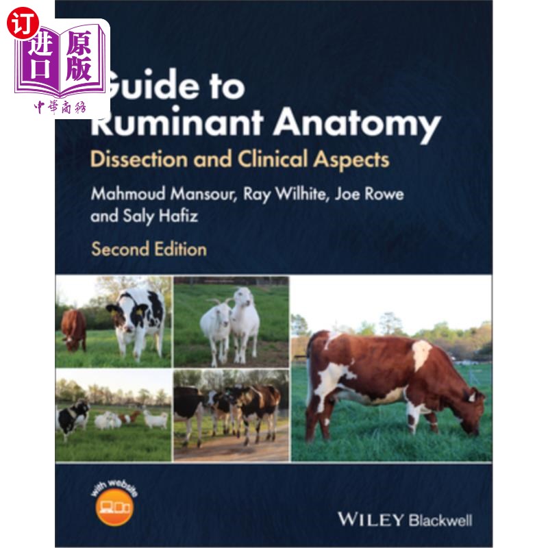 海外直订医药图书Guide to Ruminant Anatomy: Dissection and Clinical Aspects 反刍动物解剖指南:解剖和临床方面