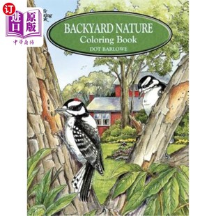 Book Coloring 后院自然彩绘书 Nature 海外直订Backyard
