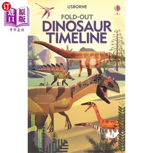 海外直订Fold-Out Dinosaur Timeline 折叠式恐龙时间表