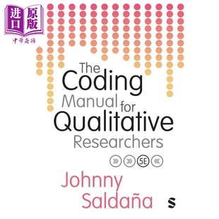 定性研究人员编码手册 第5版 修订版 The Coding Manual for Qualitative Researchers 英文原版 Johnny Saldana【中商原版】