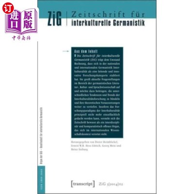 海外直订Zeitschrift Für Interkulturelle Germanistik: 2014/2 跨文化语言学杂志到2014年12月2日