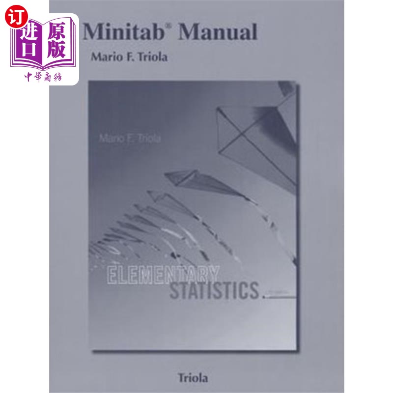 海外直订Elementary Statistics: Minitab Manual 基本统计：Minitab手册 书籍/杂志/报纸 原版其它 原图主图