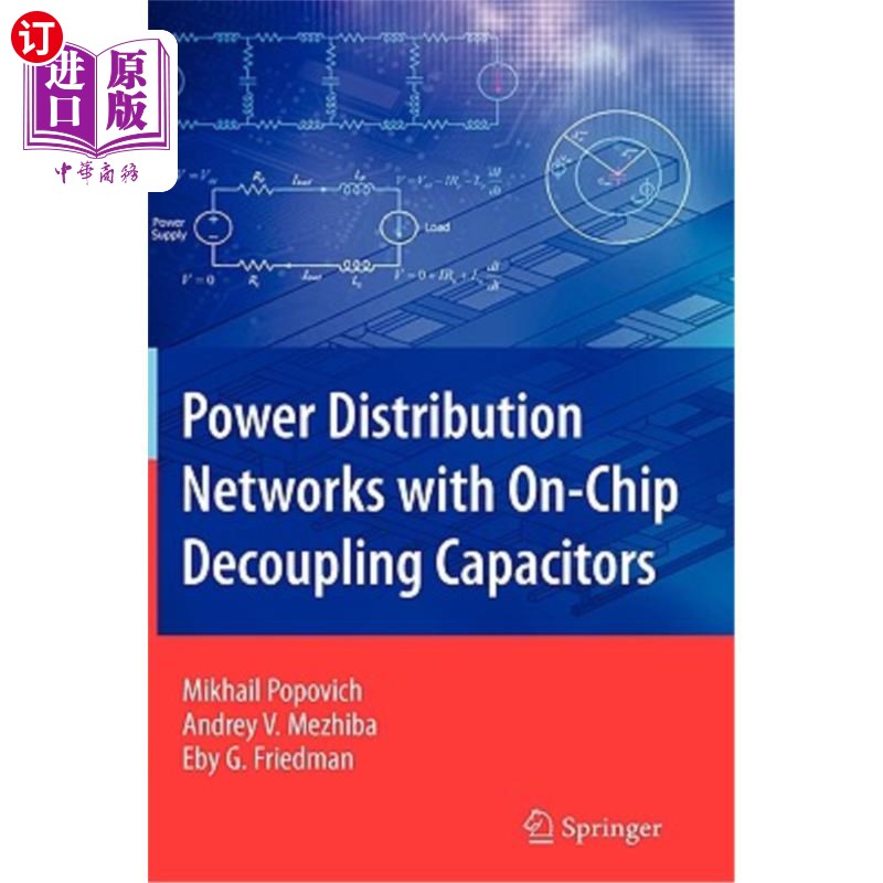 海外直订Power Distribution Networks with On-Chip Decoupling Capacitors 带片内去耦电容器的配电网