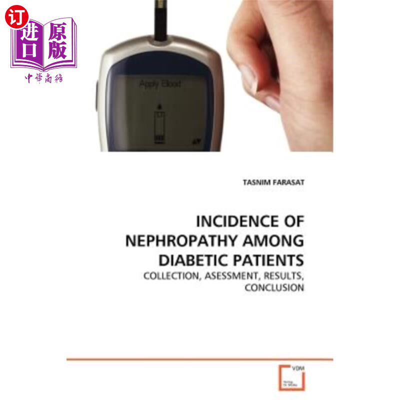 海外直订incidence of nephropathy among diabetic patients 糖尿病