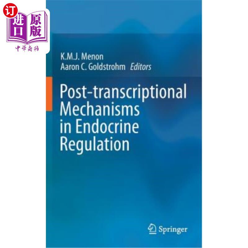 海外直订医药图书Post-Transcriptional Mechanisms in Endocrine Regulation 内分泌调节中的转录后机制