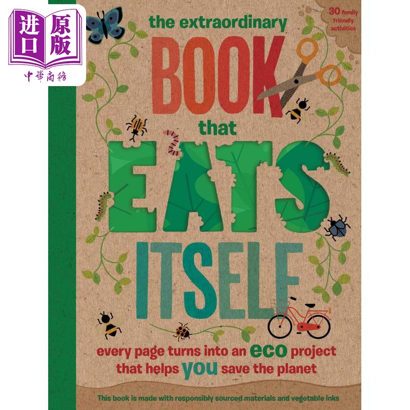 The Extraordinary Book That Eats Itself Every Page Turns Into An Eco Project 非凡创意系列 环保 英文原版【中商原版】