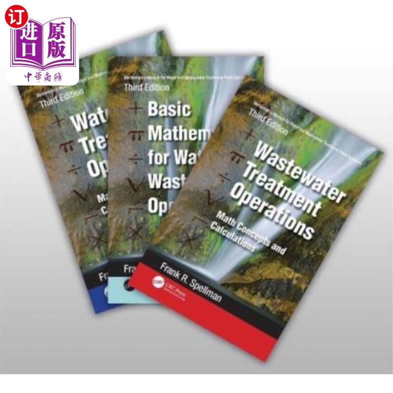 海外直订Mathematics Manual for Water and Wastewater Trea... 水和污水处理厂操作员数学手册，第三版