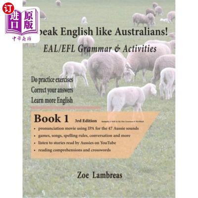 海外直订Speak English Like Australians! EAL/EFL Grammar & Activities Book 1 像澳大利亚人一样讲英语!英语语法与活动书1