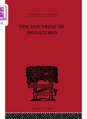 海外直订Doctrine of Signatures 签名原则