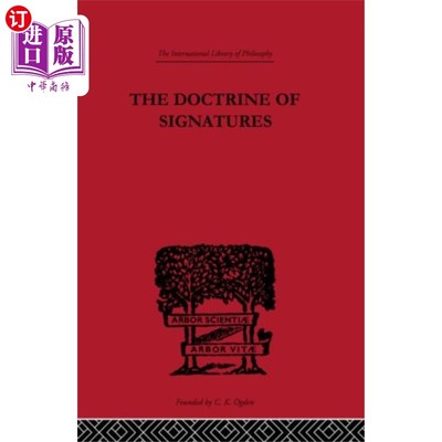 海外直订Doctrine of Signatures 签名原则