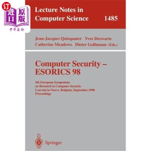 Eso 计算机安全 Research Security Esorics European 5th 海外直订Computer Symposium Computer