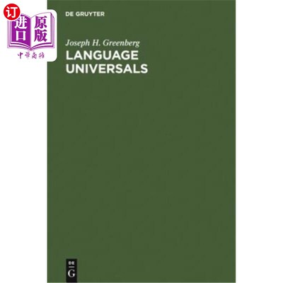 海外直订Language Universals: With Special Reference to Feature Hierarchies 语言通用性：特别是特征层次