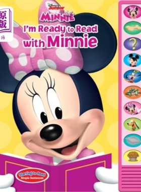 海外直订Disney Minnie Mouse: I'm Ready to Read with Minnie 迪士尼米妮鼠:我准备好和米妮一起阅读了