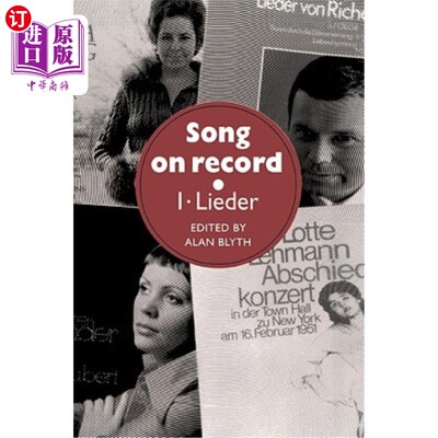 海外直订Song on Record: Volume 1, Lieder 录制歌曲：第一卷，利德