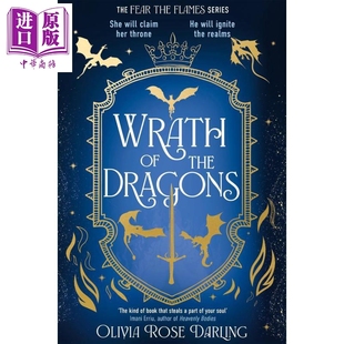 龙之怒 分裂王国 烈火铸就的爱 Wrath of the Dragons 英文原版 Olivia Rose Darling 浪漫奇幻小说【中商原版】