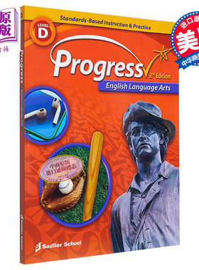 Progress English Language Arts ELA 2022 Worktext G4 提高英语语言艺术ELA 小学四年级 阅读写作英文原版教辅【中商原版】