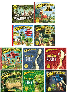 Gigantosaurus 小恐龙大冒险系列合集 英文故事绘本 The Story of Gigantosaurus The Lost Egg Dinopedia【中商原版】