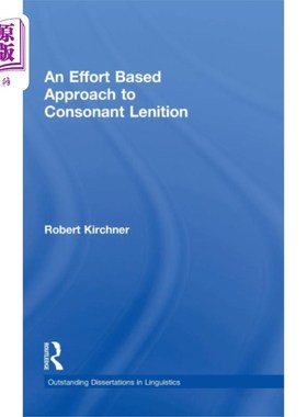 海外直订Effort Based Approach to Consonant Lenition 基于努力的辅音连读法