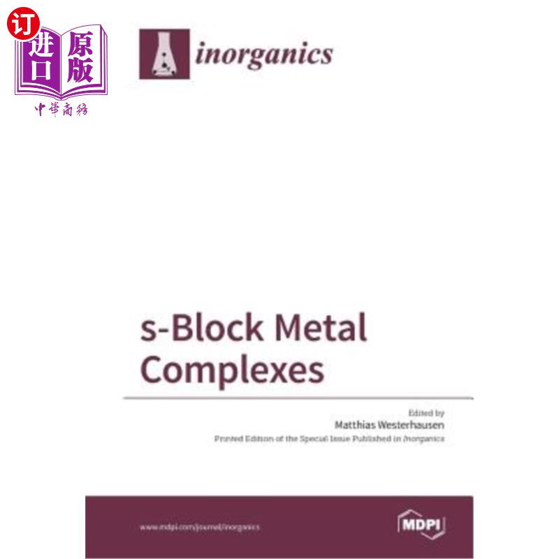 海外直订s-Block Metal Complexes s-嵌段金属配合物