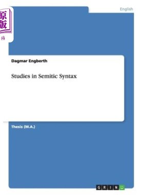 海外直订Studies in Semitic Syntax 闪米特语句法研究