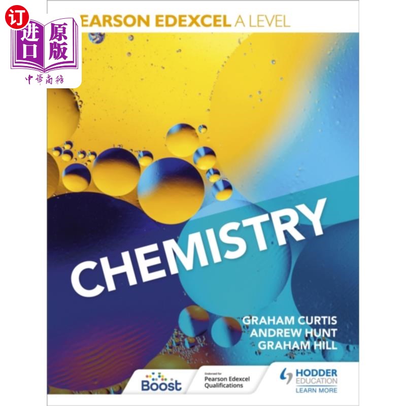 海外直订Pearson Edexcel A Level Chemistry (Year 1 and Ye... Pearson Edexcel A Level化学(一年级和二年级)