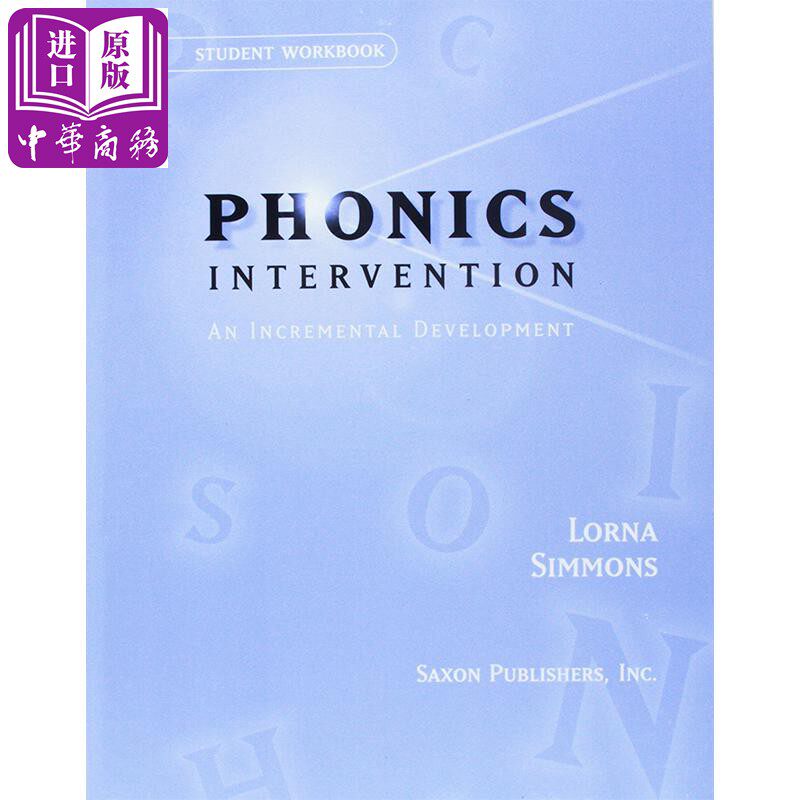 现货 【中商原版】自然拼读法学生练习册 英文原版 Saxon Phonics Intervention: Student Workbook 语言学习 英文学习 9-12岁
