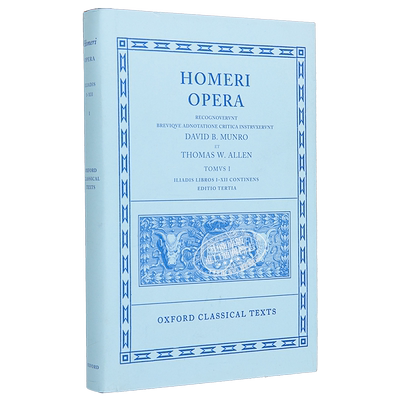 荷马 卷一 伊利亚德 牛津经典文本系列 英文原版 Homer Vol I Iliad D B Monro【中商原版】