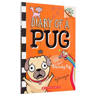 预售 Diary of a Pug 学乐大树系列 哈巴狗狗05 Scaredy-Pug 学乐大树桥梁漫画儿童初级章节书图像小说故事书5-10岁【中商原版】