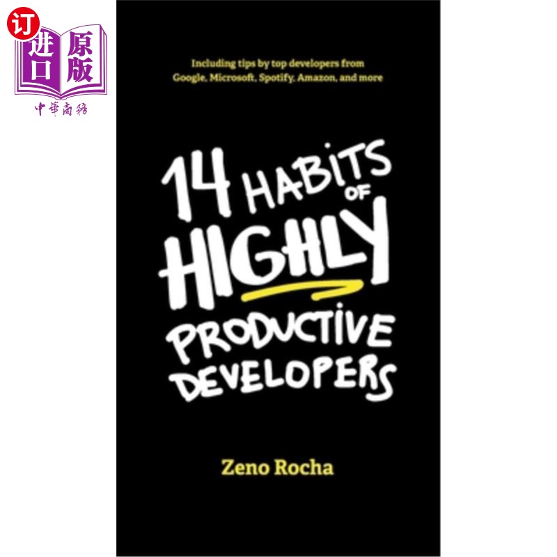 海外直订14 Habits of Highly Productive Developers 高效开发者的14个习惯