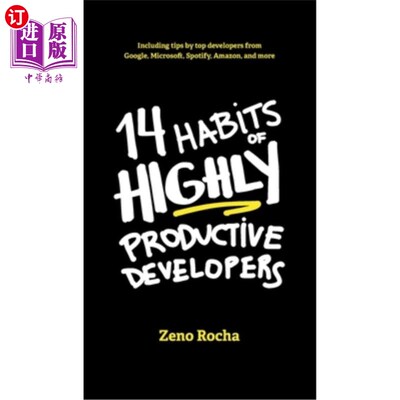 海外直订14 Habits of Highly Productive Developers 高效开发者的14个习惯