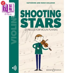 海外直订Shooting Stars 21 Piece for Violin Players Violin Part Only and Audio Online 流星21件小提琴演奏者小提琴部分