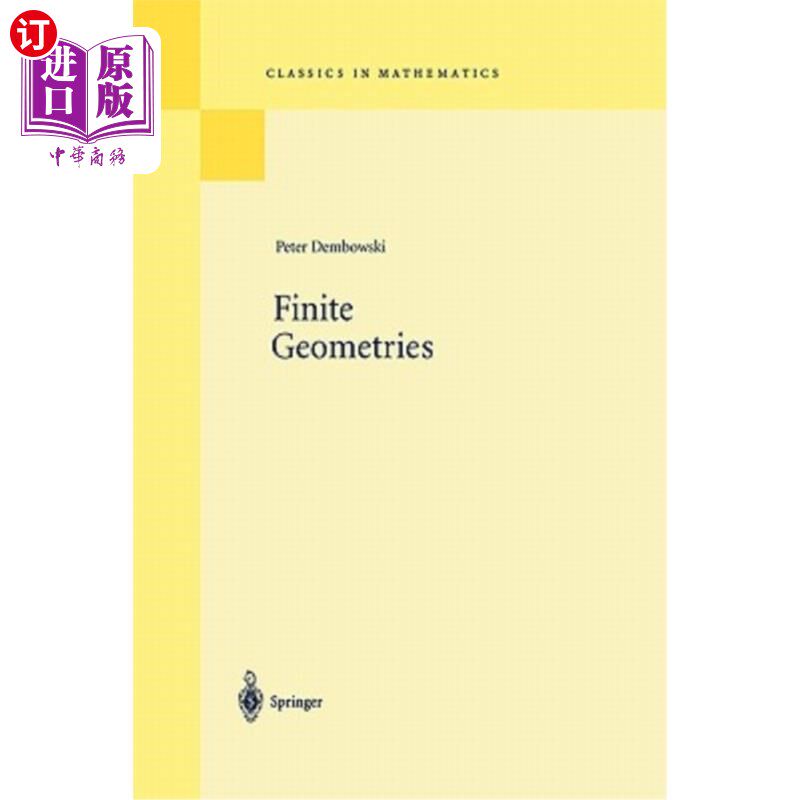 海外直订Finite Geometries: Reprint of the 1968 Edition 有限几何：1968年版的再版