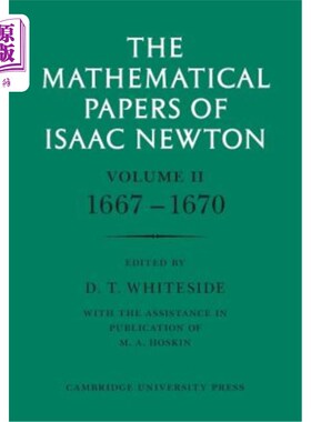 海外直订The Mathematical Papers of Isaac Newton: Volume 2, 1667-1670 牛顿的数学论文：第2卷，1667-1670