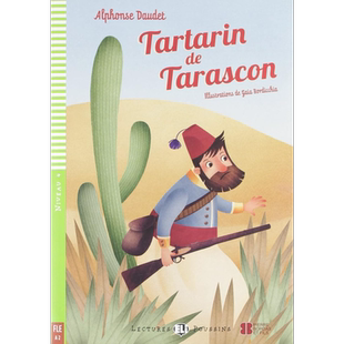 塔拉斯科塔塔林ELI Young Readers French A2 Tartarin de Tarascon法文原版 法语学习分级读物 +可下载的多媒体【中商原版】