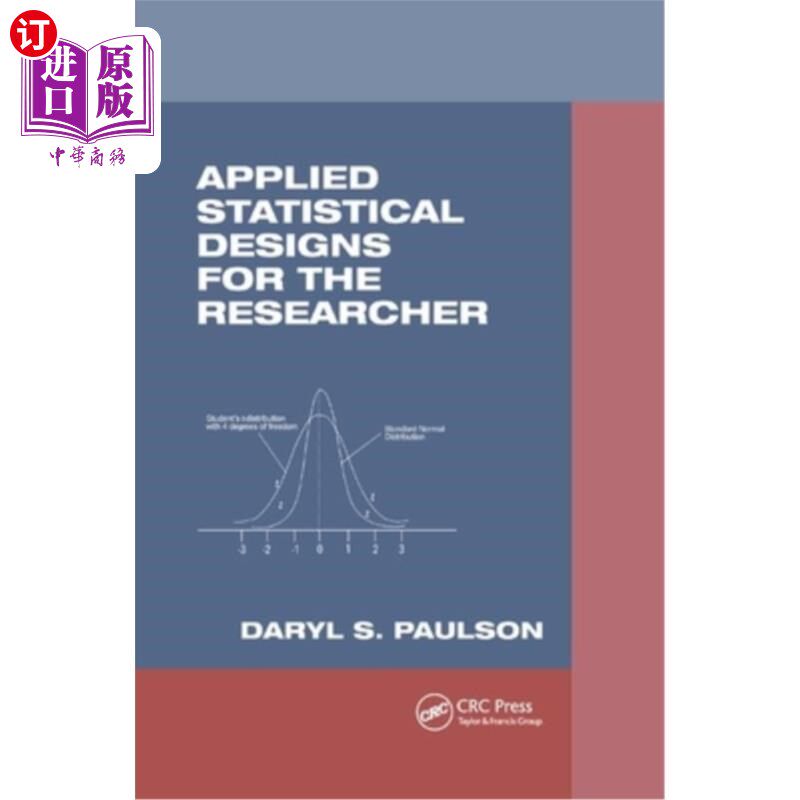 海外直订医药图书Applied Statistical Designs for the Researcher 研究人员的应用统计设计
