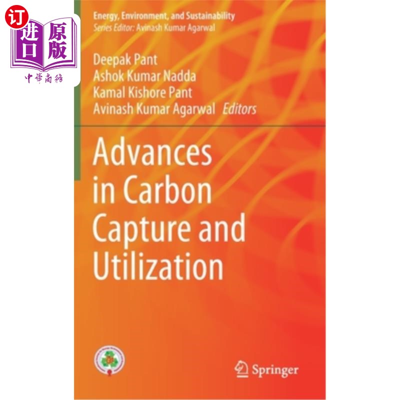 海外直订Advances in Carbon Capture and Utilization 碳捕集与利用研究进展