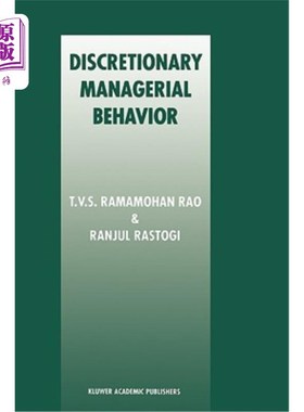 海外直订Discretionary Managerial Behavior 自由裁量管理行为