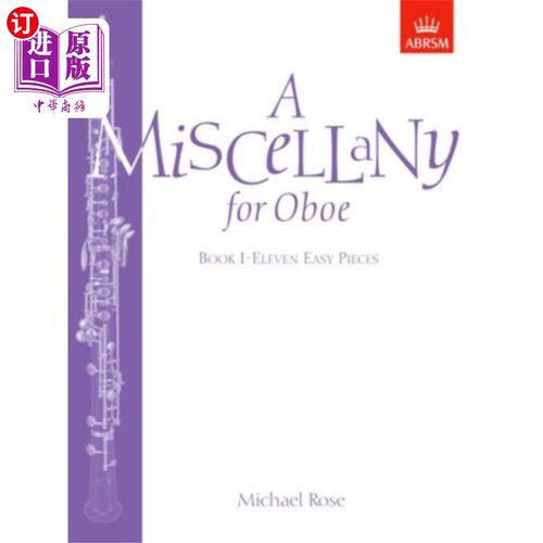 海外直订Miscellany for Oboe, Book I 双簧管杂集，第一册