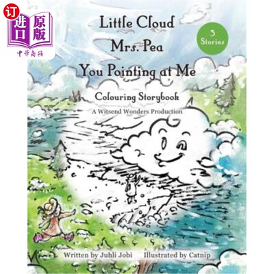 海外直订Little Cloud, Mrs. Pea, You Pointing at Me. Colouring Storybook 小云朵，豌豆夫人，你在指着我。色彩故事书